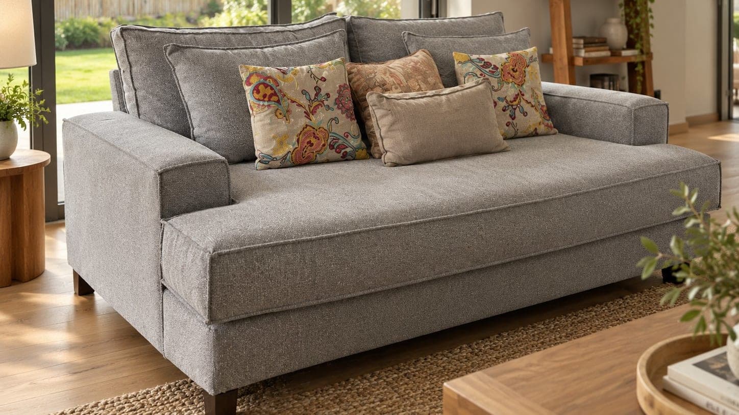 Sillon Gris 2 cuerpos Easy Clean