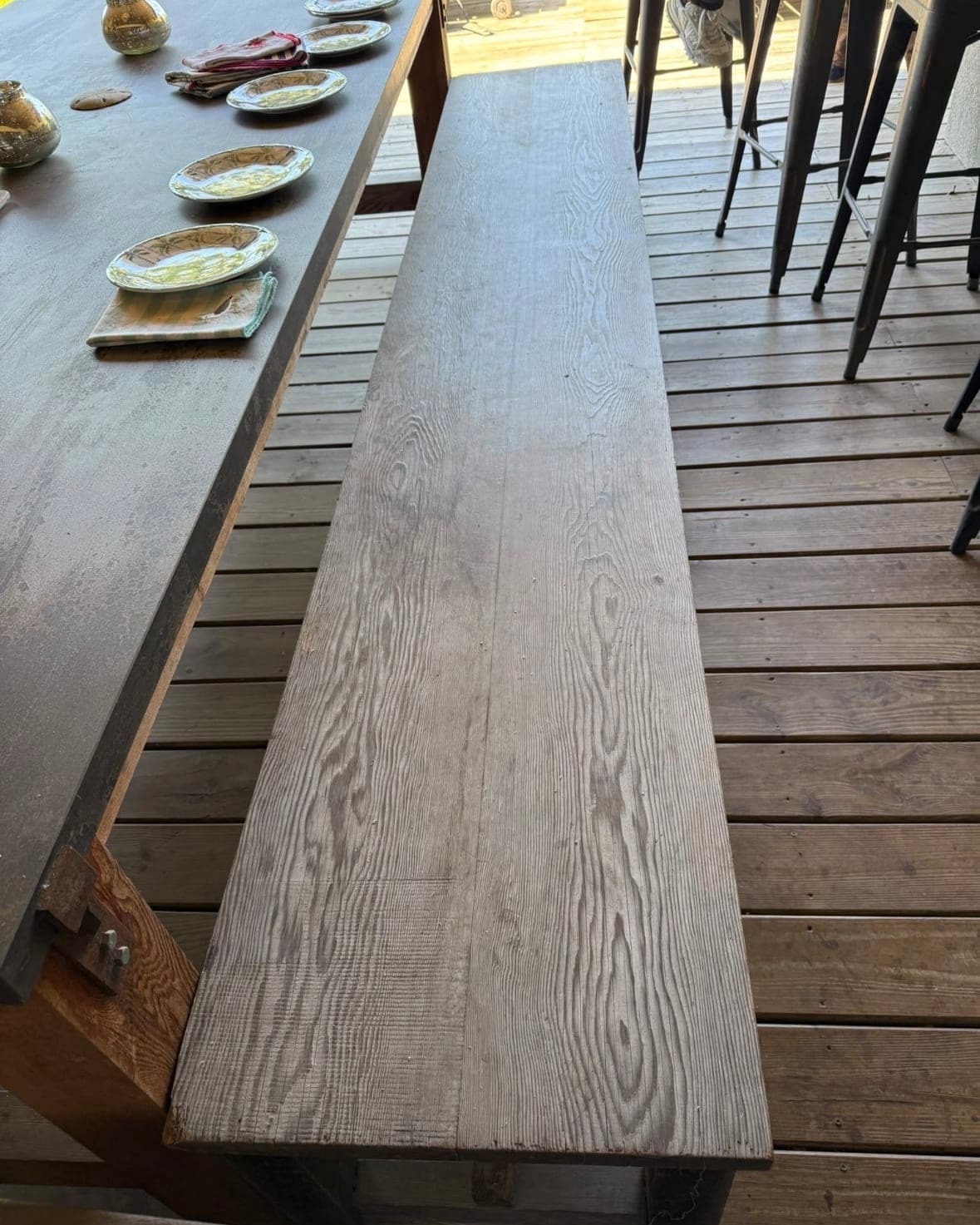 Par de Bancos Madera Maciza