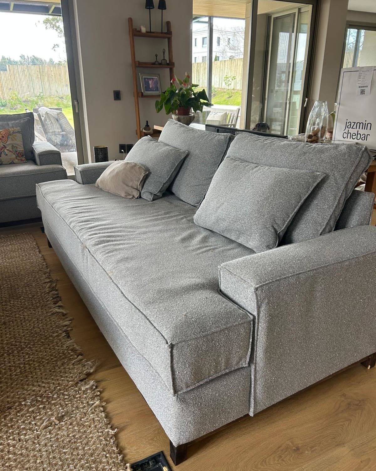 Sillon 3 cuerpos EasyClean gris