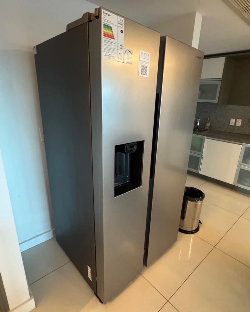 Heladera Samsung side by side acero inoxidable