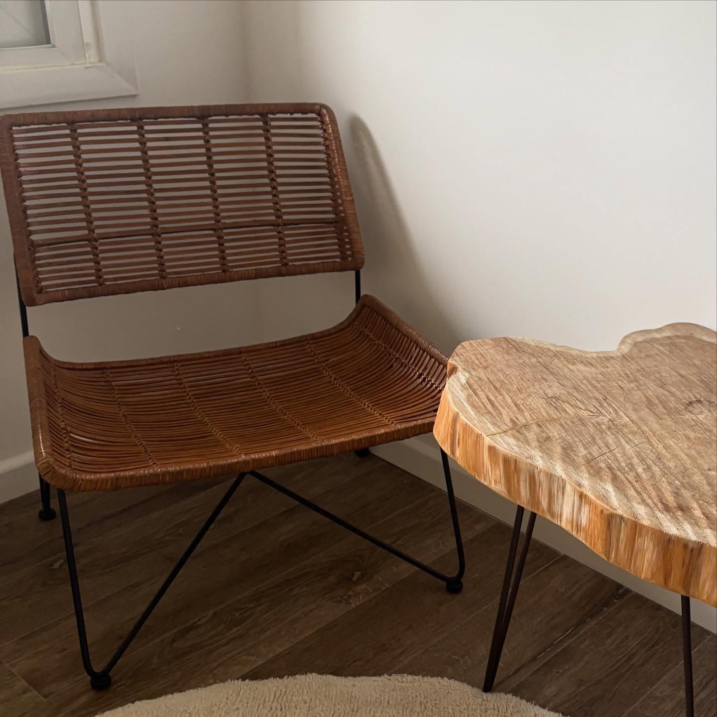 Silla de ratán, de La Ibérica, en excelente estado