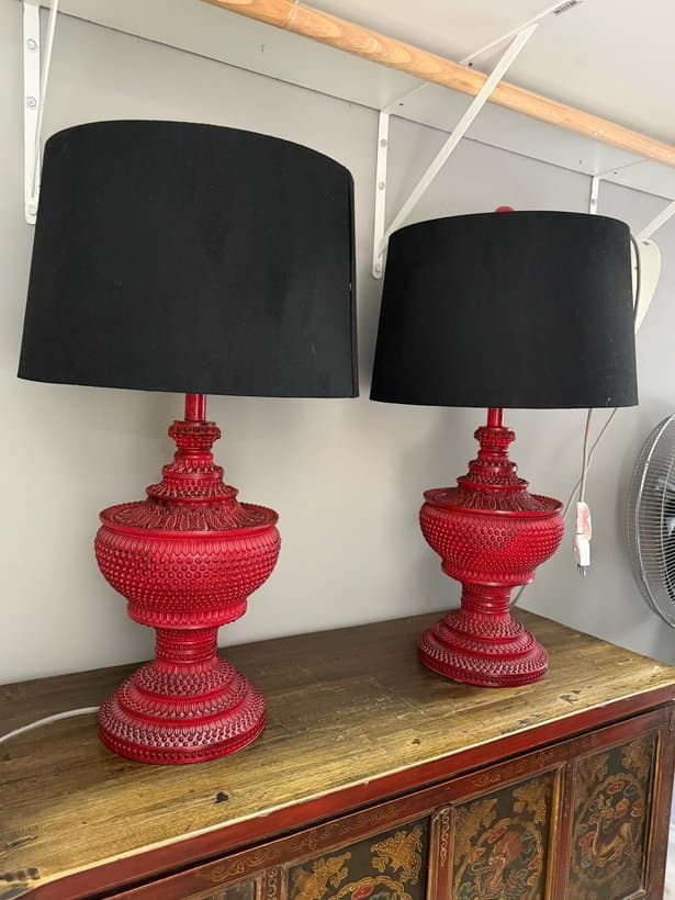 lámparas de mesa estilo oriental