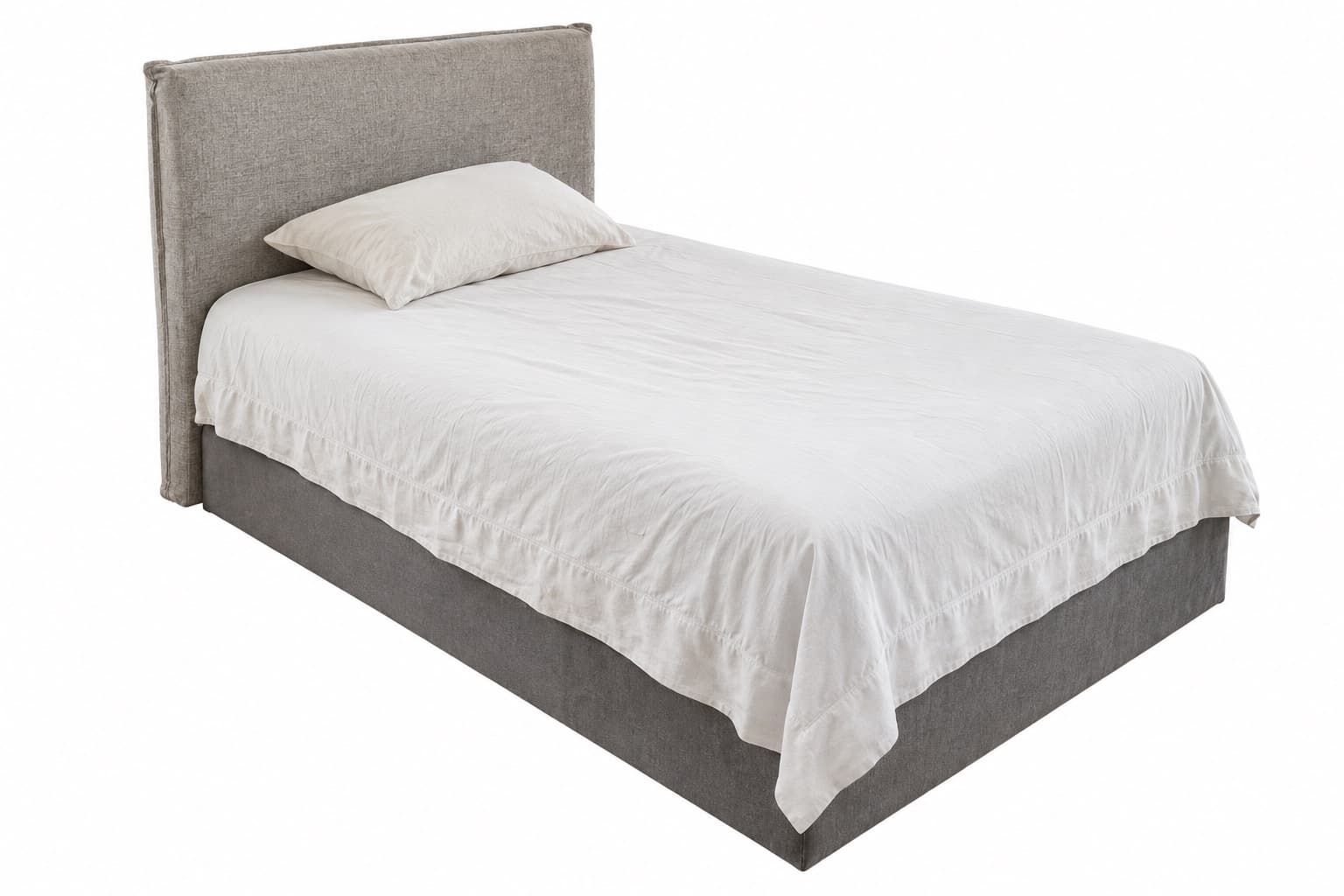 Cama 1 plaza (respaldo + colchón + box) N3