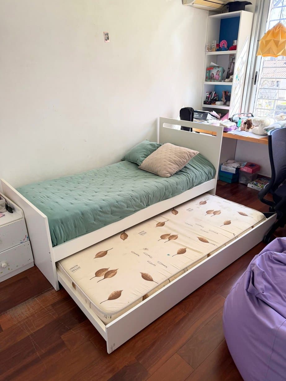 Cama Marinera Blanca con 1 colchon