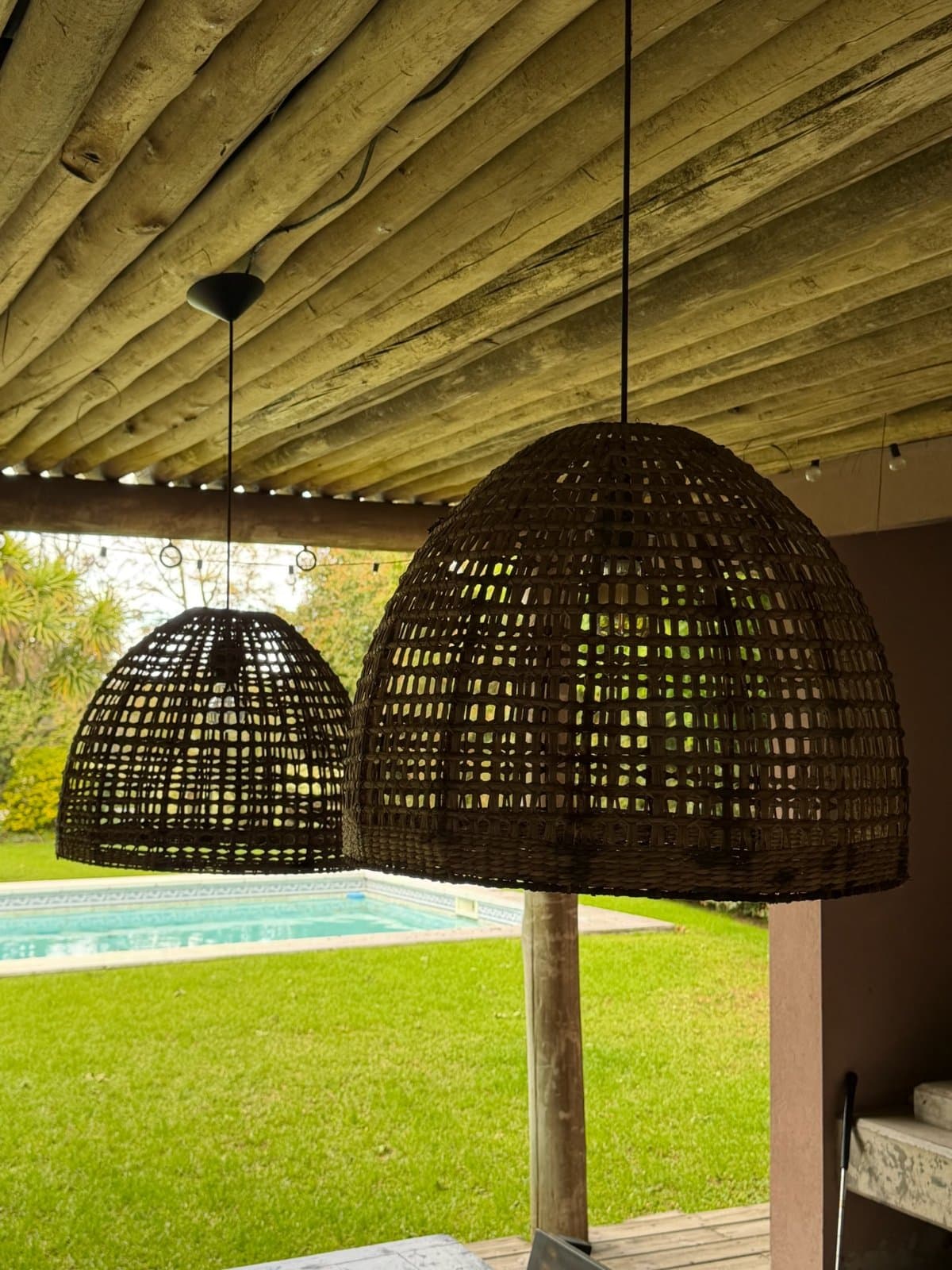 Lámparas colgantes de fibra natural (2)
